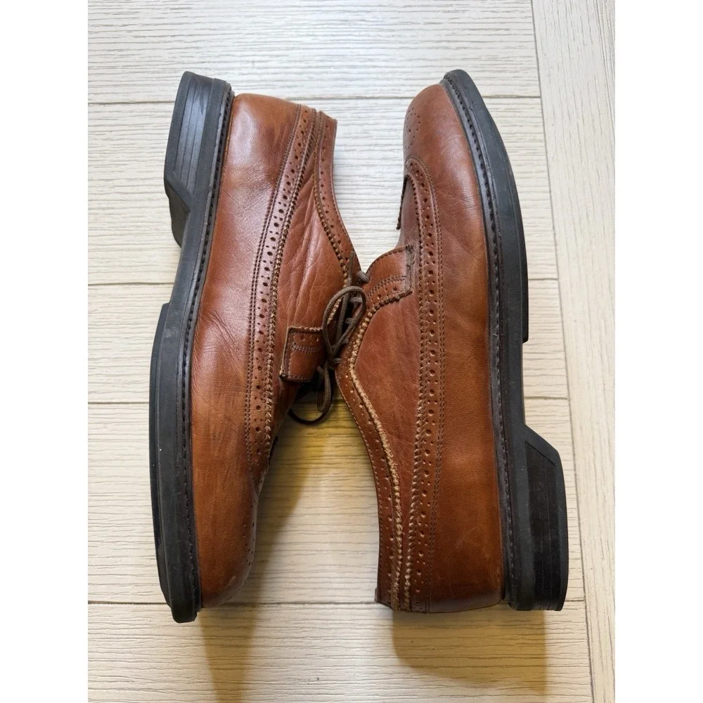 Sperry Top-Sider Mens Dress Casuals Wingtip Oxford Brown Lace Up‎ Shoes Sz 9.5 M